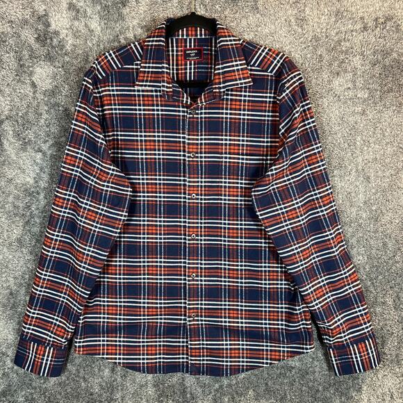 UNTUCKit Shirt Mens Large Slim Fit Plaid Trezari Comfort Casual Modern Corpcore - Picture 1 of 8